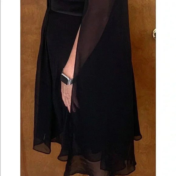 White House Black market one shoulder black dress - Picture 7 of 8